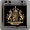 Bayern Pin mit Wappen und Lwen (Geschenkbox 40x40x18 mm)