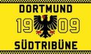Dortmund 1909 Sdtribne Fahne / Flagge Nr.2 90cm x 150cm