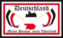 Buy national flags like DR Deutschland Meine Heimat, Mein Vaterland Fahne 90x150 cm in our onlineshop!