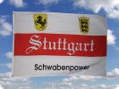 Stuttgart Schwabenpower mit Wappen Fahne/Flagge 90cm x 150cm