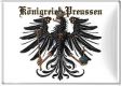 K�nigreich Preussen Blechpostkarte 10 x 14 cm