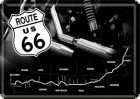 Route 66-Bike & Route Blechpostkarte 10 x 14 cm
