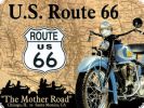 Route 66 Map Magnet 8 x 6 cm