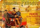 Automobiles Peugot Blechpostkarte 10 x 14 cm