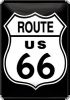 Route 66 Logo Blechpostkarte 10 x 14 cm ist auch in unserem Flaggen shop erh�ltlich!