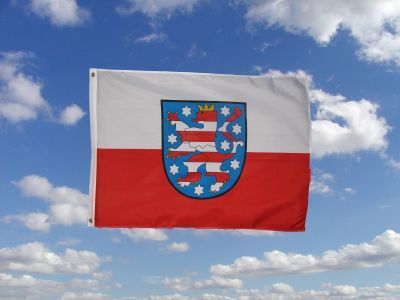 Fahne Thüringen Hissflagge 90 x 150 cm mit 2 Ösen Flagge 
