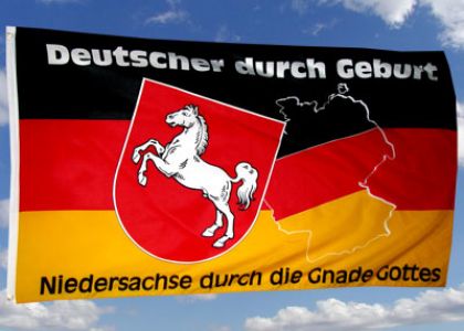 Niedersachse durch die Gnade Gottes Fahne/Flagge 90x150 cm