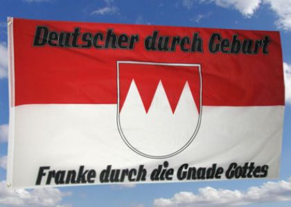 Franke durch die Gnade Gottes Fahne/Flagge 90x150 cm