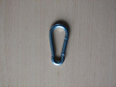 Fahnen Karabinerhaken (Metall) Lnge 5 cm Breite 2,5 cm