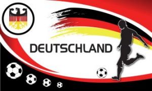 EM Fahne Flagge Deutschland  Sondermotiv 150x250 cm