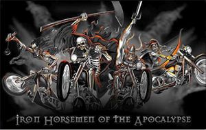 Piratenflagge Iron Horsemen 90x150cm
