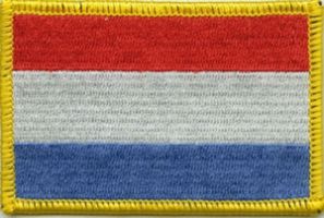 Luxemburg Flaggen Aufnäher / Patch (8x5,5 cm)