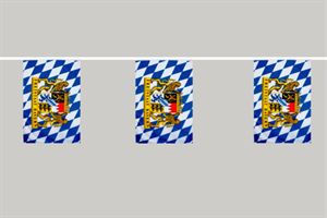 Freistaat Bayern Fahnenkette 6 Meter 8 Fahnen
