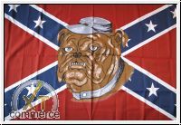Südstaaten Bulldogge Fahne/Flagge 90cm x 150cm