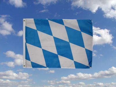 Bayern mit Raute Fahne 90cm x 150cm