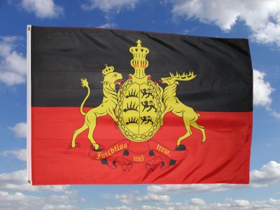 Fahne Württemberg Furchtlos & Treu Hissflagge 90 x 150 cm Flagge 
