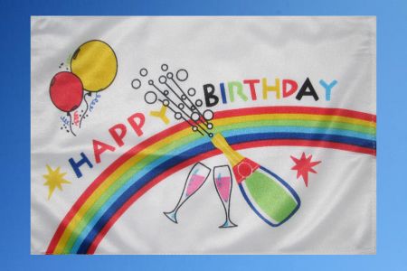Happy Birthday Fahne 27cm x 40cm