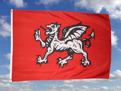 England Weißer Drache Fahne/Flagge 90 x 150 cm