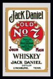 Jack Daniels No. 7, green Spiegel 20 x 30 cm
