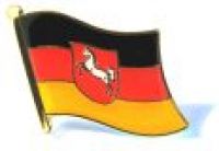 Niedersachsen Fahne 90 x 150 cm + 20 mm Pin