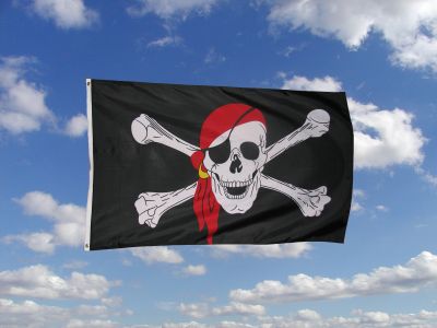 Fahne Pirat Kopftuch Hissflagge 90 x 150 cm Flagge 
