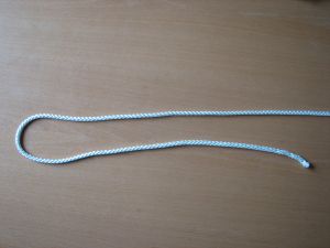 Flaggenleine Polyesterkordel 5 mm Fahnenseil weiß 22 m Ersatz-Hissseil 