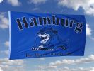 Hamburg Fahne-Flagge die Macht von der Elbe  90cm x 150cm