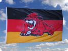 Deutschland Fahne-Flagge mit Bulldogge 90x150 cm