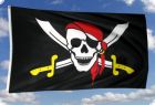 Piraten Fahne / Flagge 90x150 cm mit Säbel (Nr.4)