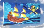 Piratenschiff Fahne / Flagge 90x150 cm Motiv 3