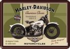 Harley-Davidson Knucklehead Blechpostkarte 10 x 14 cm