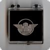 Hanomag Logo Pin 30x20 mm (mit Geschenkbox 40x40x18 mm)