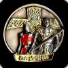 Pin Templer Kreuzritter (Durchmesser 30 mm)