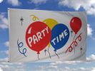 Party Time Fahne / Flagge 150 x 250 cm