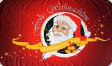 Frohe Weihnachten Fahne / Flagge Nikolaus Rot 150x250 cm