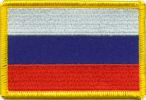 Russland Flaggen Aufnäher / Patch (8x5,5 cm)
