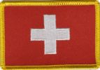 Schweiz Flaggen Aufnäher / Patch (8x5,5 cm)