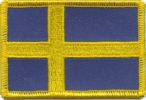 Schweden Flaggen Aufnäher / Patch (8x5,5 cm)