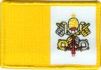 Vatikan Flaggen Aufnäher / Patch (8x5,5 cm)