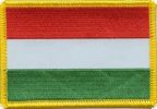 Ungarn Flaggen Aufnäher / Patch (8x5,5 cm)