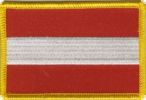 Österreich Flaggen Aufnäher / Patch (8x5,5 cm)