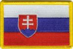 Slowakei Flaggen Aufnäher / Patch (8x5,5 cm)