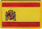 Spanien Flaggen Aufnäher / Patch (8x5,5 cm)