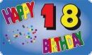 Fahne / Flagge 18. Geburtstag 90 x 150 cm Happy Birthday ist auch in unserem Flaggen shop erhltlich!