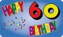 Fahne / Flagge 60. Geburtstag 90 x 150 cm Happy Birthday ist auch in unserem Flaggen shop erhltlich!