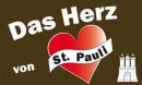 St.Pauli Das Herz von St. Pauli Fahne/Flagge 90x150 cm