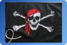 Piratenfahne mit Kopftuch 27cm x 40cm