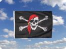 Piratenflagge mit Kopftuch 90cm x 150cm