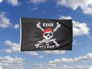 Piratenflagge Fish or cut Bait 90cm x 150cm