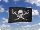 Piraten Fahne/Flagge Säbel nach unten 150x250 cm